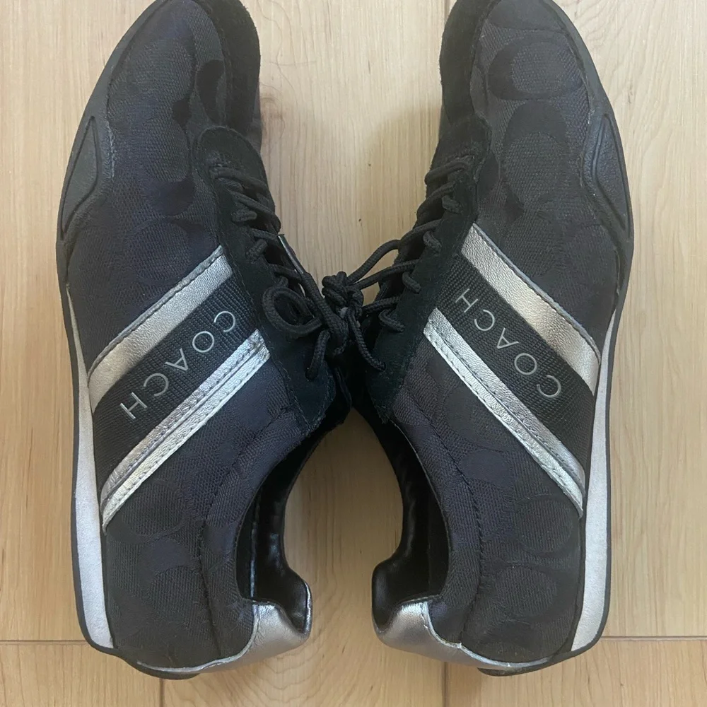 Coach Jayme Black/Silver Sneakers - Picture 3 of 6